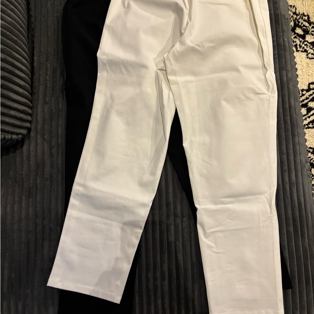 Isaac Mizrahi Live Size 6p White and black Pant - Picture 4 of 6